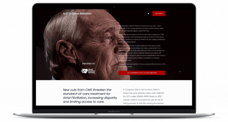 Urge Congress to Protect Access to Ablation Procedures