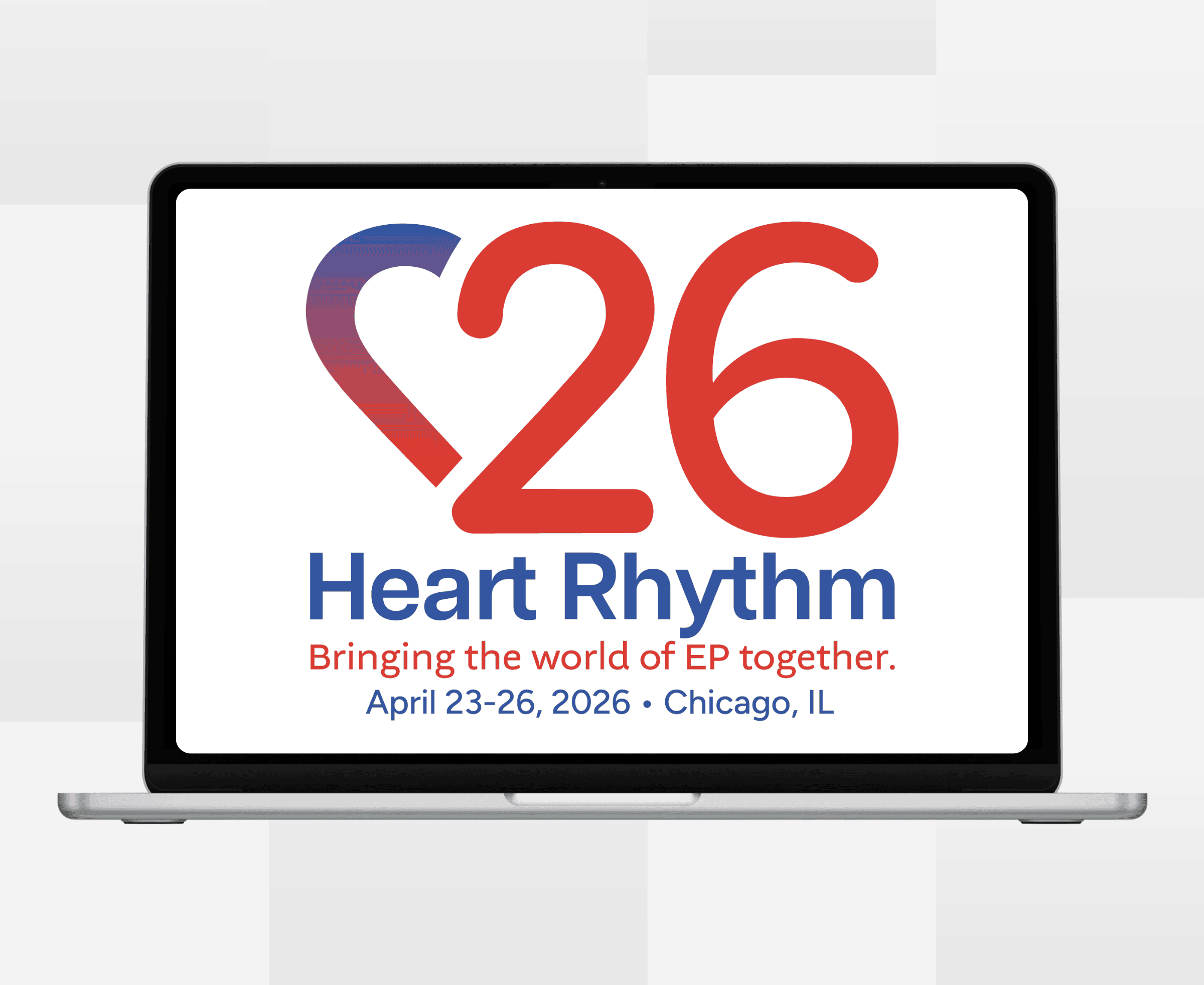 Heart Rhythm 2026 On Demand logo on laptop
